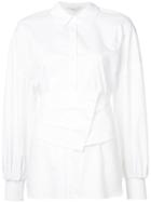 Tibi Belted Dress Shirt - White