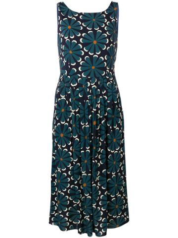 Siyu Floral Print Dress - Blue