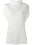 Vince Funnel Neck Sweater, Women's, Size: Medium, White, Wool/cashmere