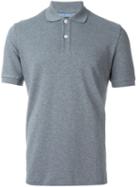 Eleventy Short Sleeve Polo Shirt, Men's, Size: M, Grey, Cotton