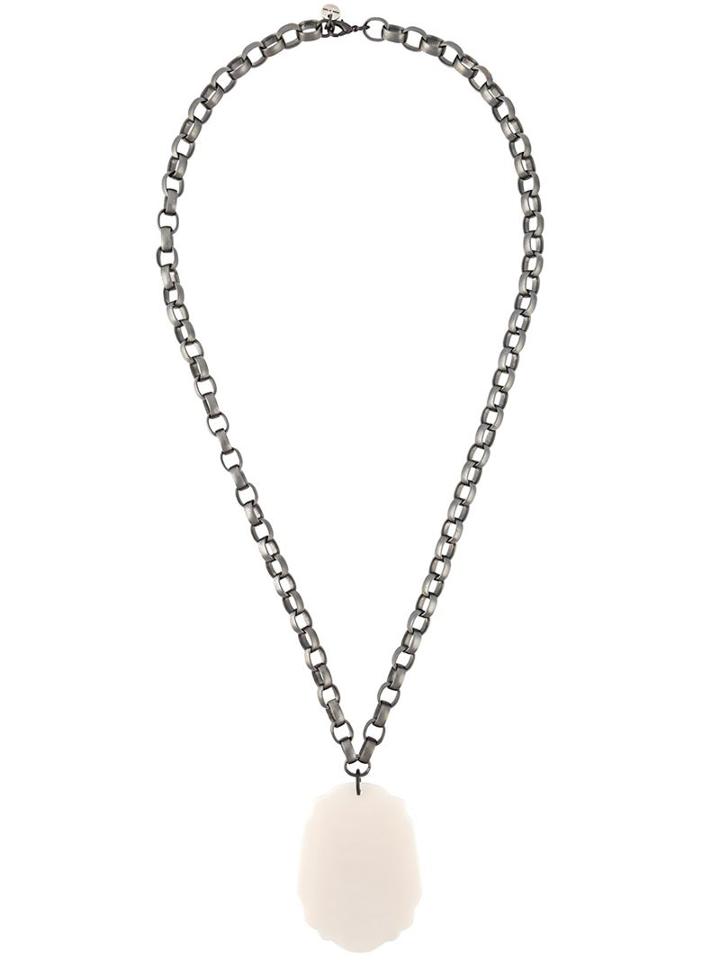 Eleventy Flat Stone Pendant Necklace