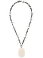 Eleventy Flat Stone Pendant Necklace