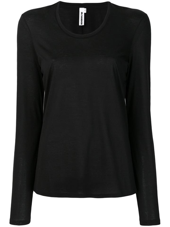 Jil Sander Scoop Neck T-shirt - Black