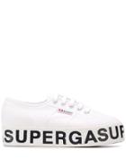 Superga Logo Heel Sneakers - White