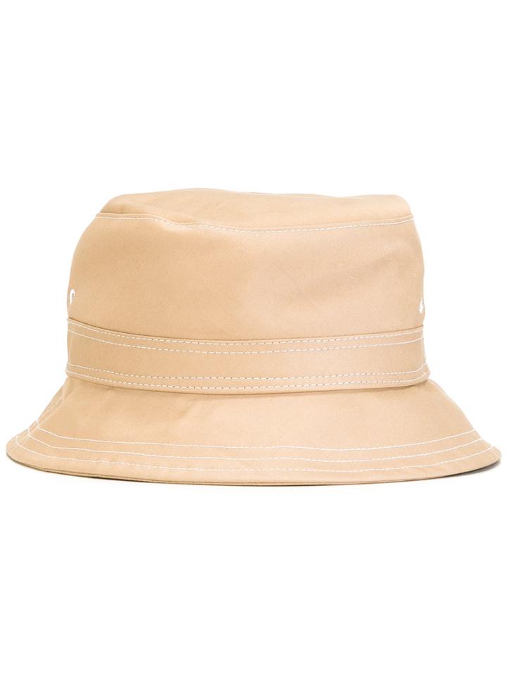Thom Browne Classic Bucket Hat, Adult Unisex, Size: Medium, Nude/neutrals, Cotton