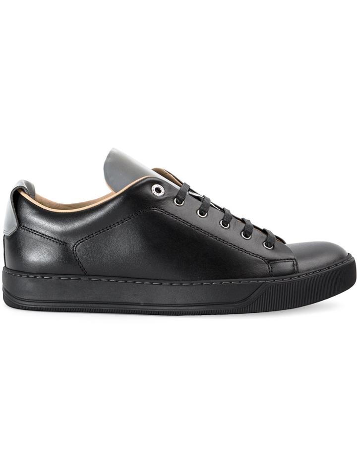Lanvin Contrast Tongue Sneakers - Black