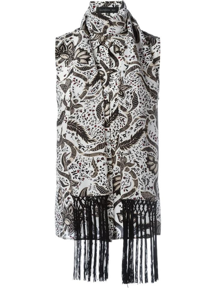 Barbara Bui Scarf Detail Sleeveless Shirt