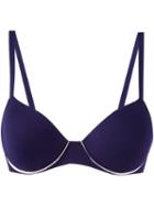 La Perla Underwired Bikini Top, Women's, Size: 34c, Blue, Polyamide/polyester/spandex/elastane