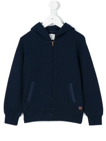 Carrèment Beau - Knitted Hoodie - Kids - Cotton - 12 Yrs, Boy's, Blue