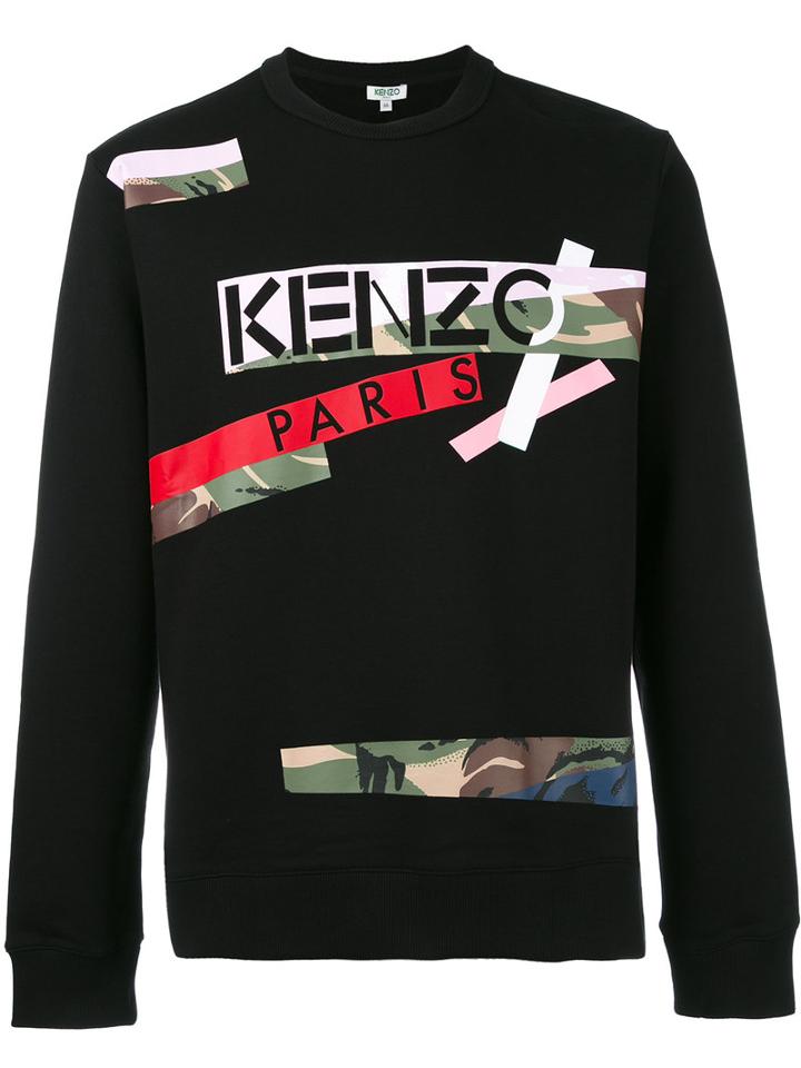 Kenzo - Broken Camo X Kenzo Paris Sweatshirt - Men - Cotton - M, Black, Cotton
