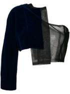 Comme Des Garçons Vintage Asymmetric Single Sleeve Top - Blue