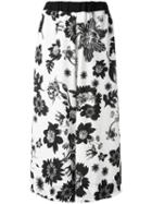 Antonio Marras Floral Print Trousers, Women's, Size: 2, White, Polyester