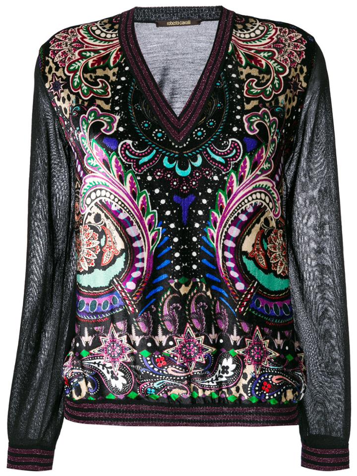 Roberto Cavalli V-neck Jumper - Black