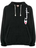 Champion Big Script Logo Hooded Sweatshirt - Black