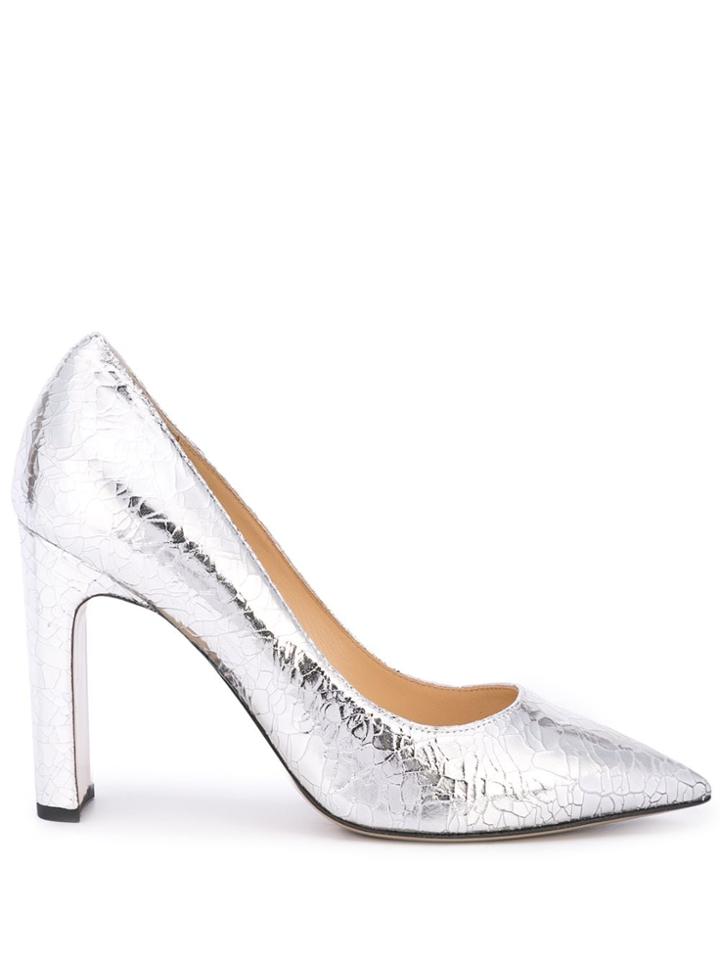 Fabio Rusconi Jon Block Heel Pump - Silver