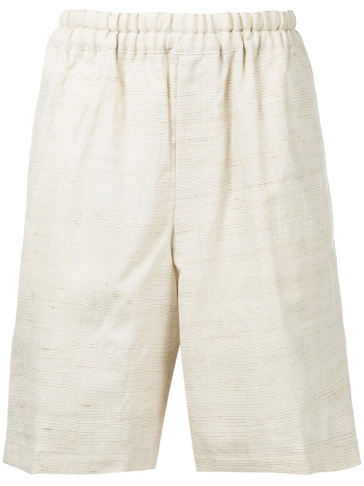Comme Des Garçons Vintage Loose Fit Shorts - Nude & Neutrals