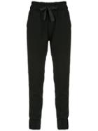Andrea Bogosian Stripe Detail Joggers - Black