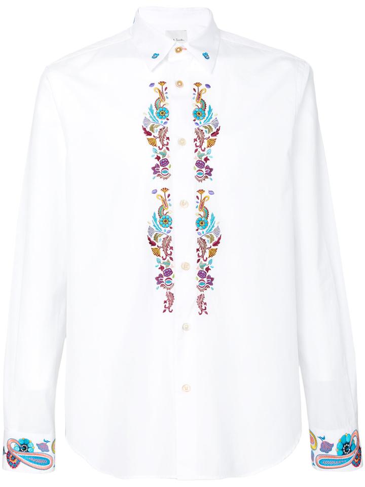 Paul Smith Embroidered Shirt - White