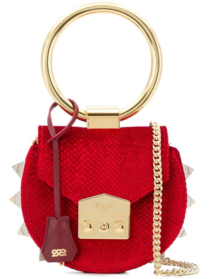 Salar Velvet Style Mini Bag - Red