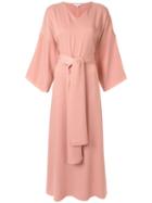 Layeur Wide Sleeve Maxi Dress - Pink