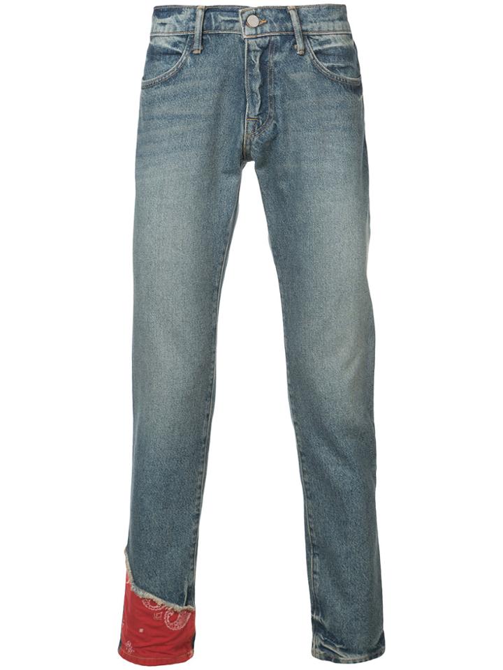 424 Fairfax Bandana Slim Jeans - Blue