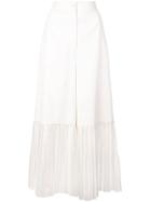 Bodice Studio Pleated Hem Cropped Trousers - White