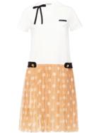 Prada Polka Dot T-shirt Dress - White