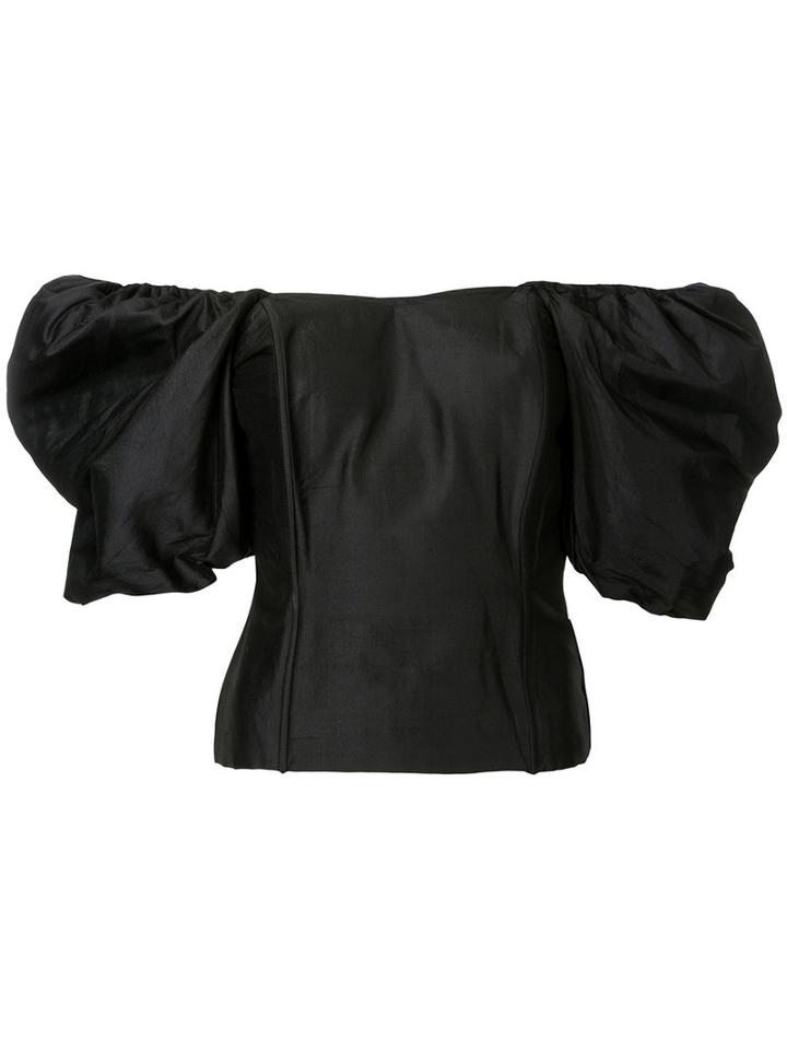 Bambah - Balloon Bustier - Women - Silk - 8, Black, Silk
