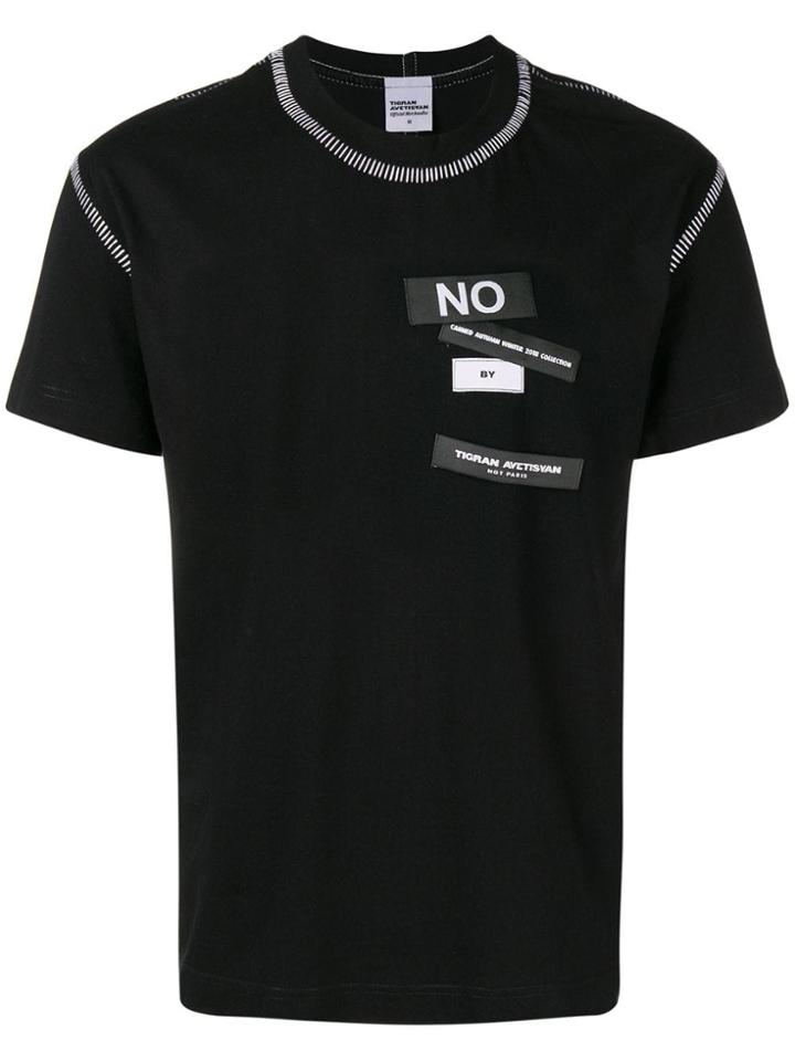 Tigran Avetysian Logo Patch T-shirt - Black
