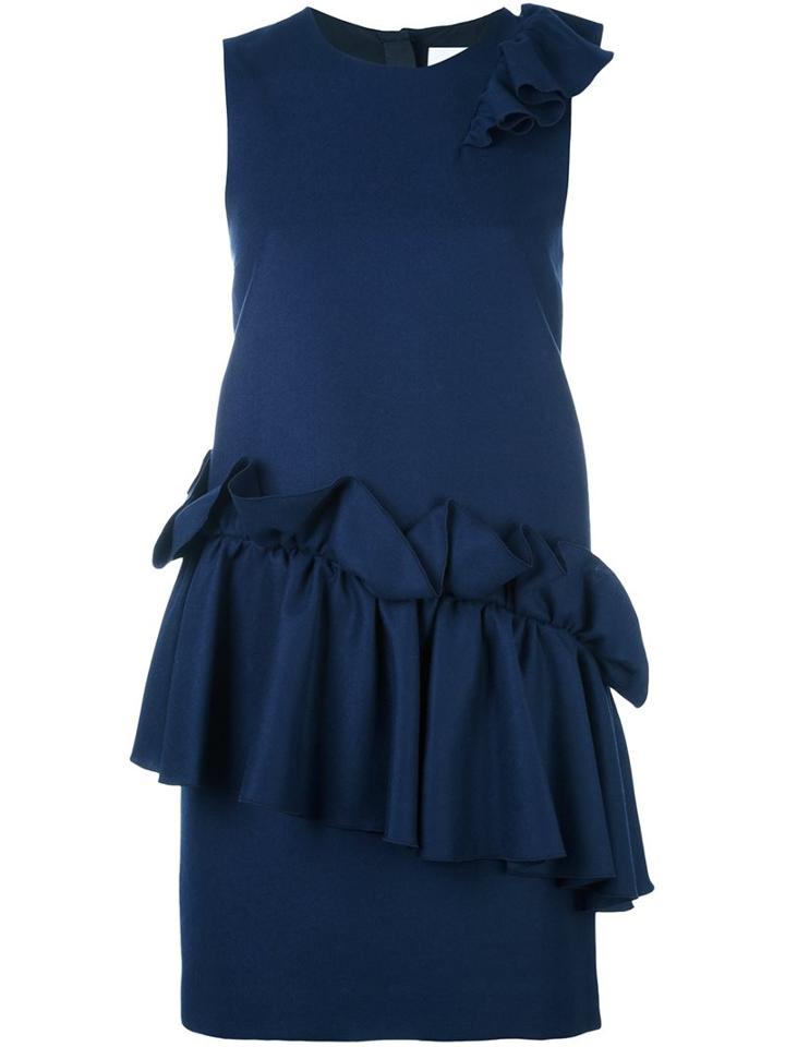 Msgm Ruffled Detail Sleeveless Dress