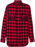 Marcelo Burlon County Of Milan Plaid Dogo Shirt - Red