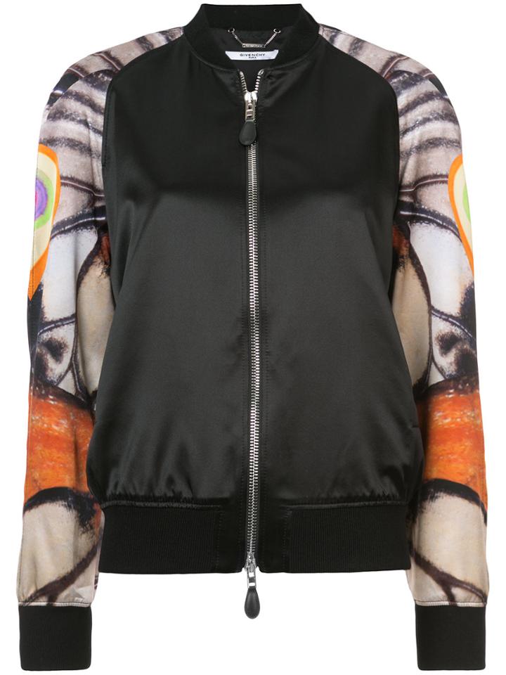 Givenchy Panelled Bomber Jacket - Black