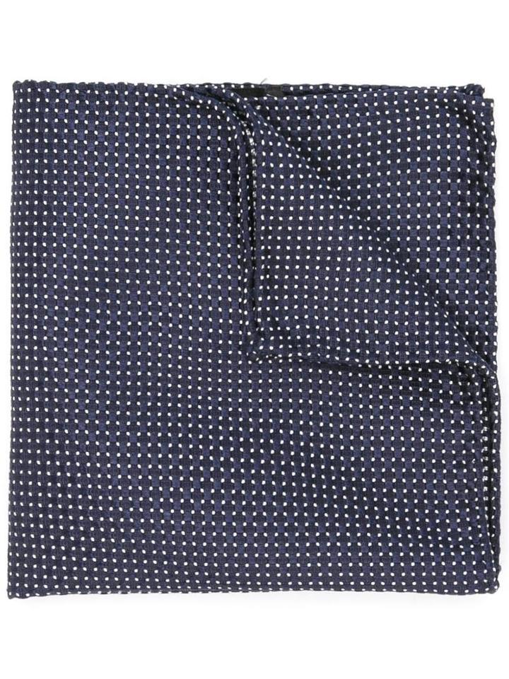Dsquared2 Dot Pattern Pocket Square, Men's, Blue, Silk