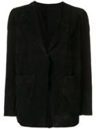 Salvatore Santoro Fitted V-neck Blazer - Black
