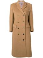 Thom Browne Camel Hair Chesterfield Overcoat