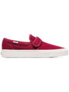 Vans Burgundy 47 Slip On Suede Sneakers - Red