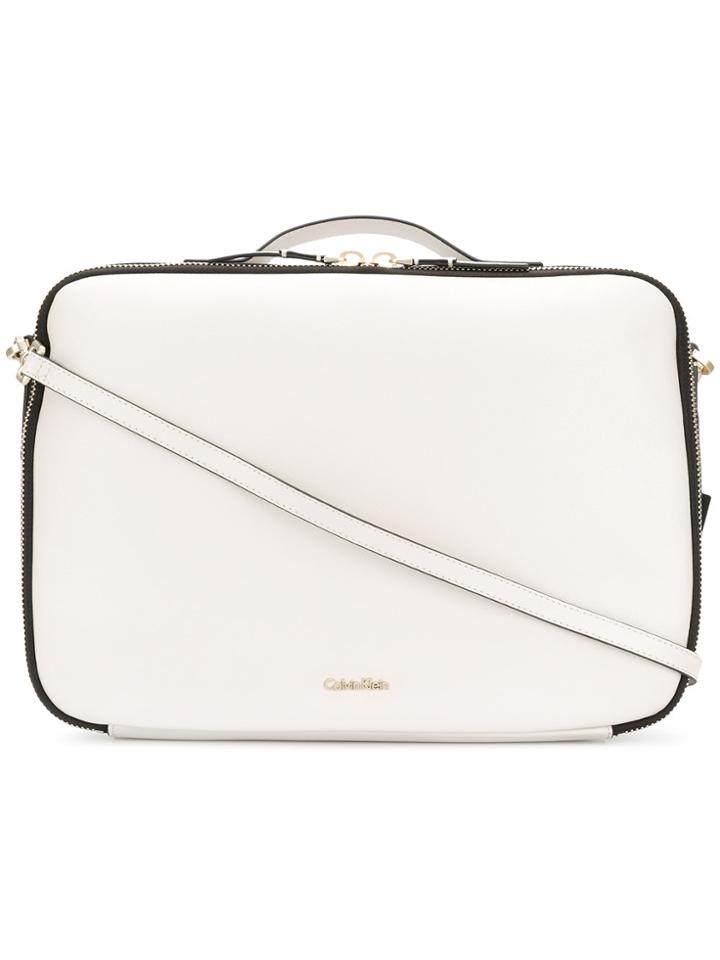 Calvin Klein Structured Box Bag - White