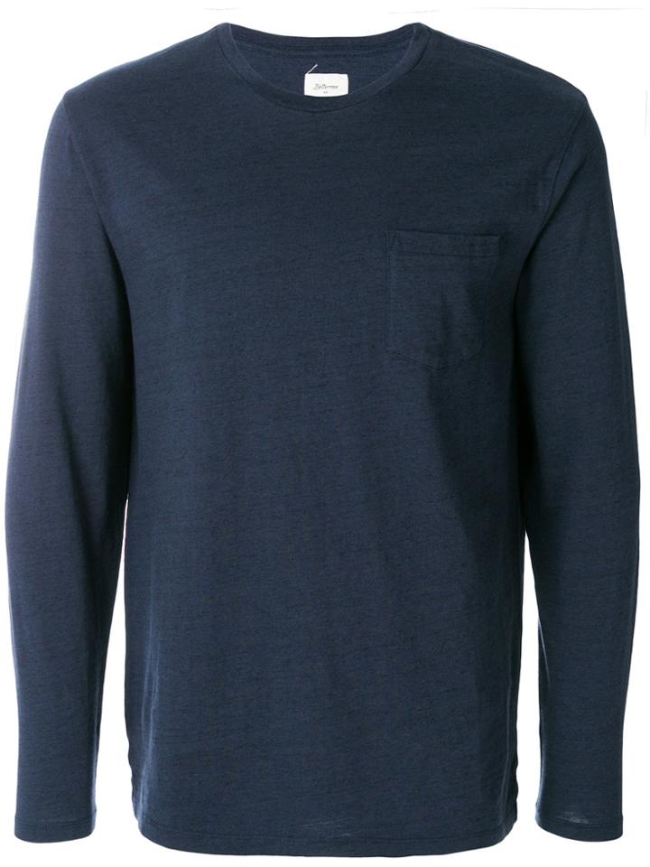 Bellerose Crew Neck Pocket Top - Blue
