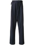 Gmbh Embroidered Tailored Trousers - Blue