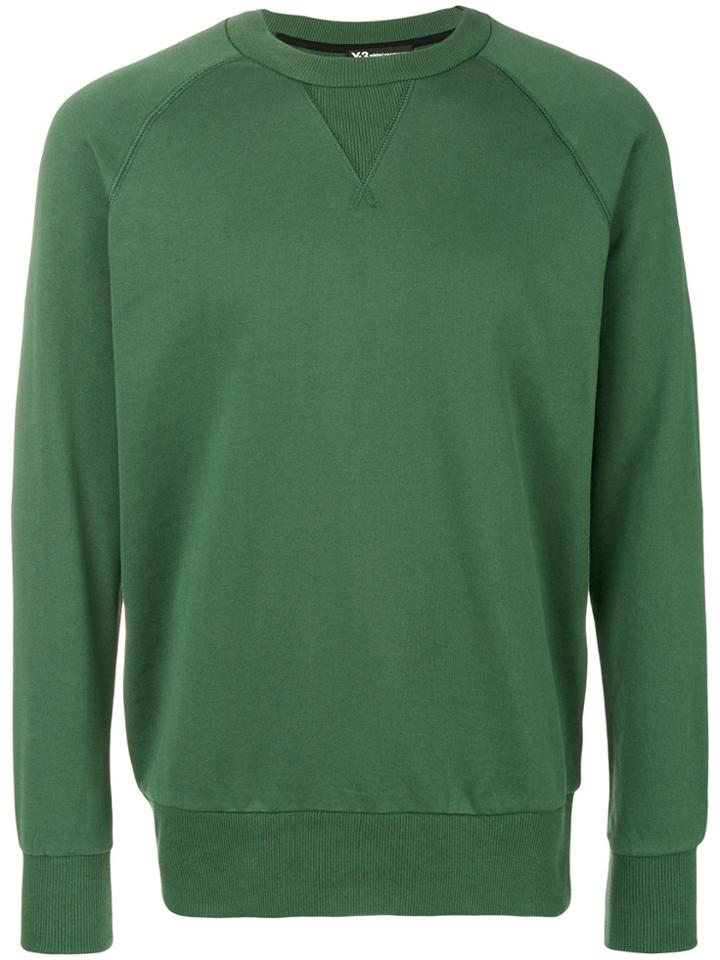 Y-3 Logo Print Sweatshirt - Green