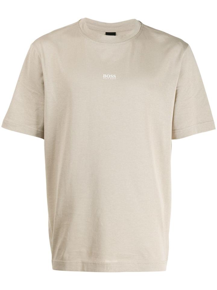 Boss Hugo Boss Logo Printed T-shirt - Neutrals