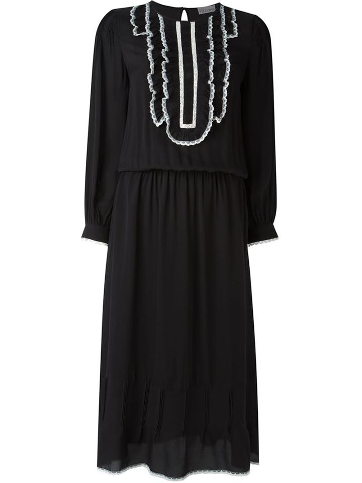 Red Valentino Chest Detail Longsleeved Dress