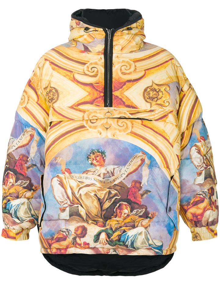 Moschino Fresco Print Padded Cagoule - Multicolour