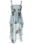 Clube Bossa Midi Silk Dress - Blue