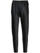 Peter Cohen Drawstring Tapered Trousers - Black