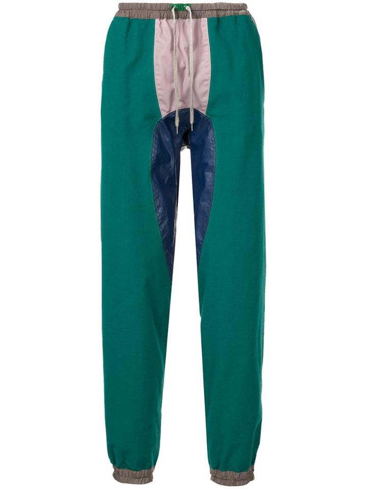 Kolor Colour-block Track Trousers - Green