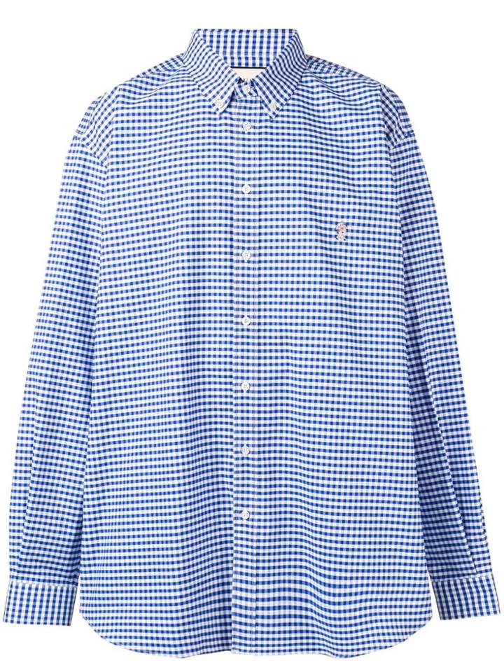 Gucci Small Embroidered Logo Shirt - White