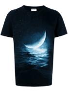 Saint Laurent Moon Print T-shirt - Black