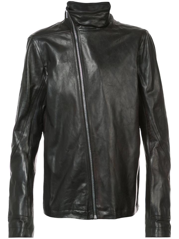 Rick Owens - Mollino Biker Jacket - Men - Horse Leather - 48, Pink/purple, Horse Leather