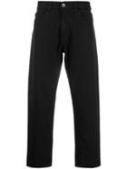 Ymc Tapered Cropped Trousers - Black